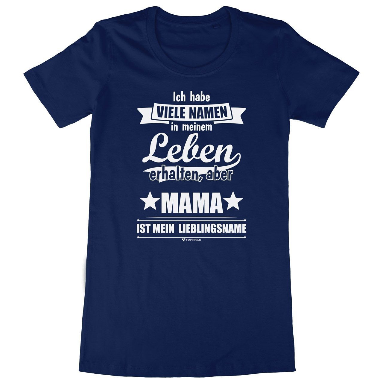 Lieblingsname Mama Woman Long Shirt navy Small