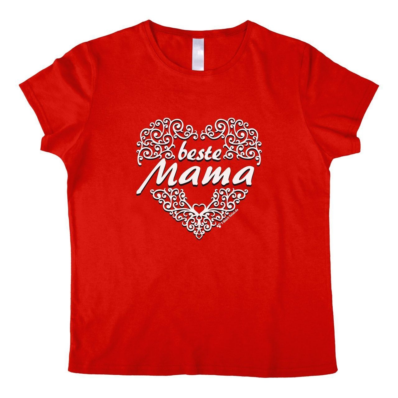 Beste Mama Woman T-Shirt rot 2-Extra Large