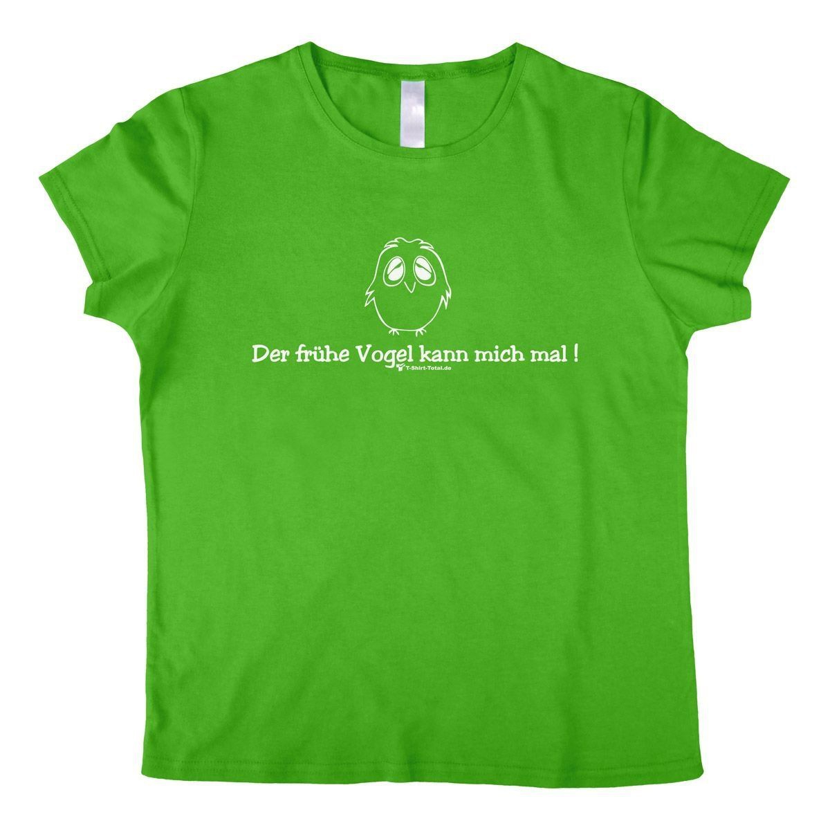 Der frühe Vogel Woman T-Shirt grün Extra Large