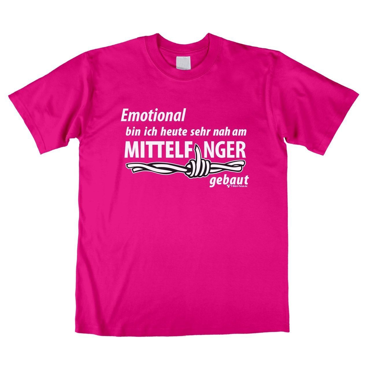 Mittelfinger Unisex T-Shirt pink Extra Large