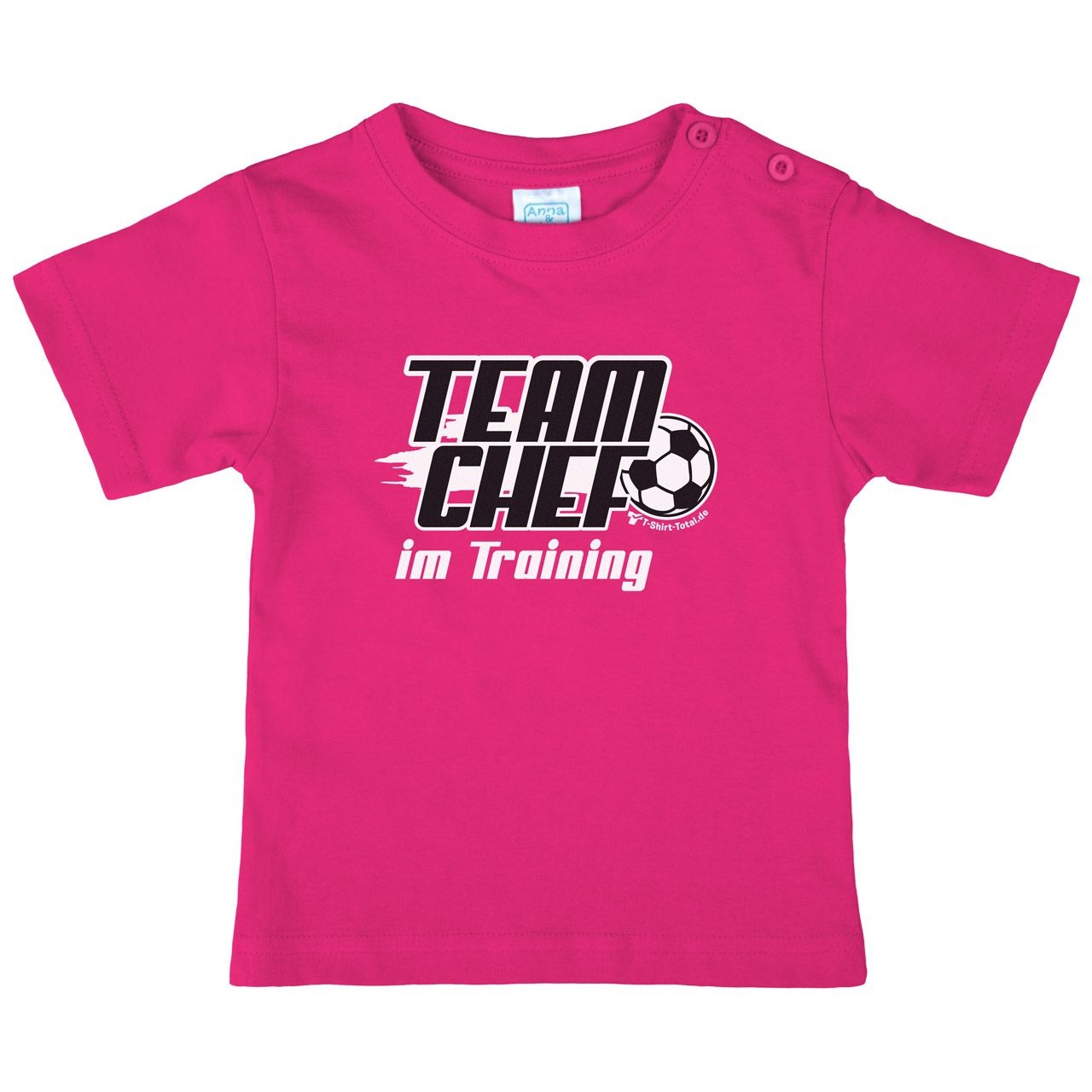 Teamchef im Training Kinder T-Shirt pink 56 / 62
