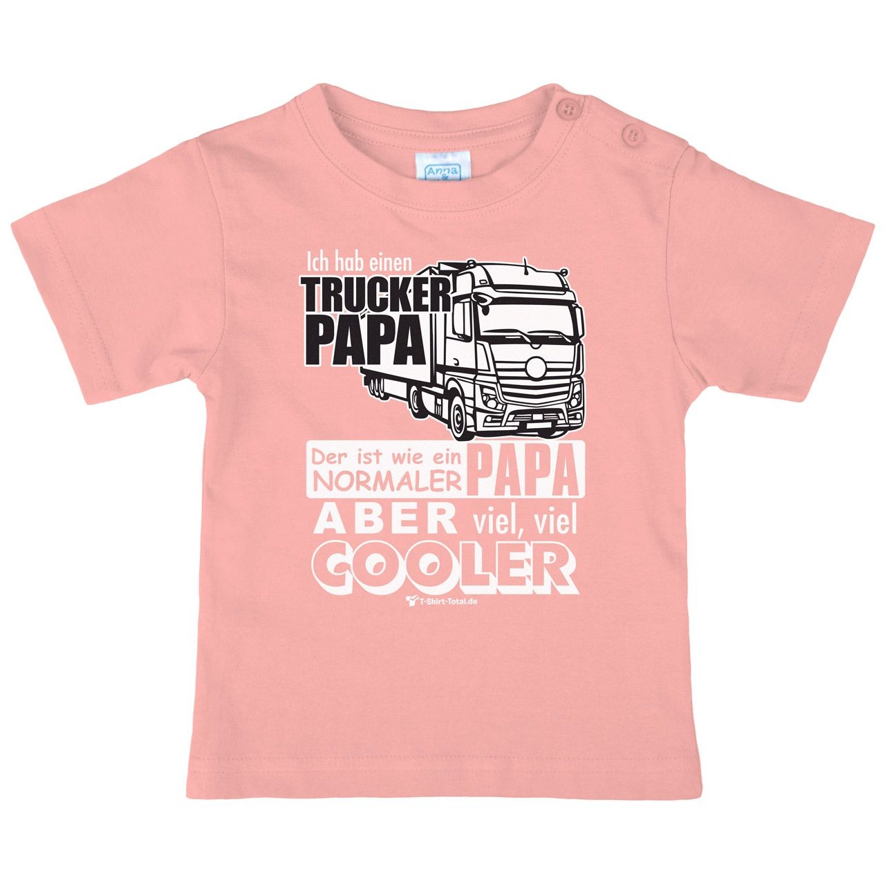 Trucker Papa Kinder T-Shirt rosa 68 / 74