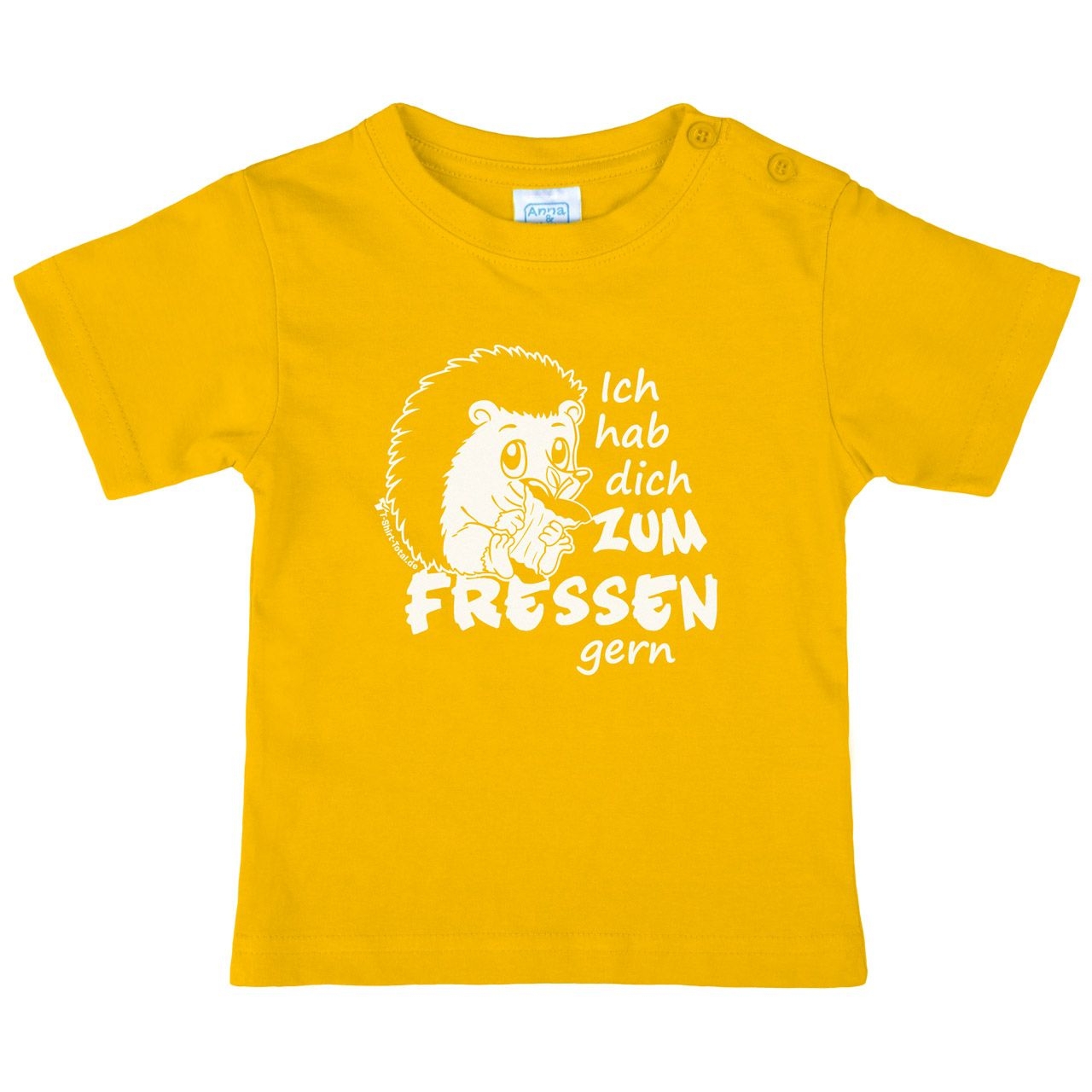Zum fressen gern Kinder T-Shirt gelb 80 / 86