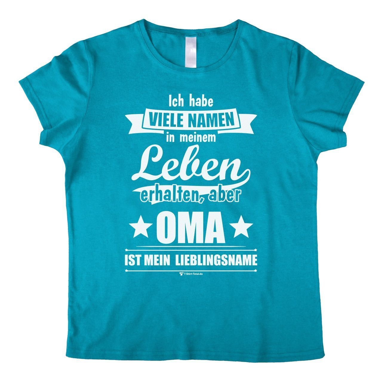 Lieblingsname Oma Woman T-Shirt türkis Extra Large