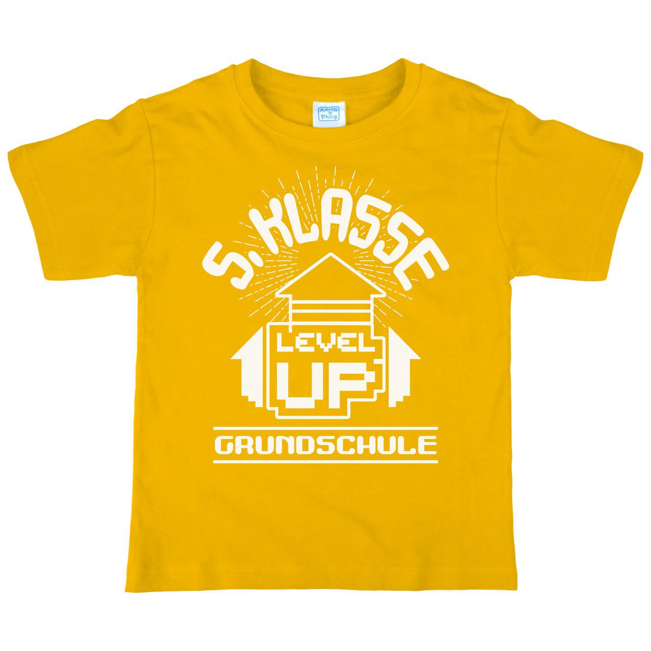 5.Klasse Level Up Kinder T-Shirt gelb 146 / 152