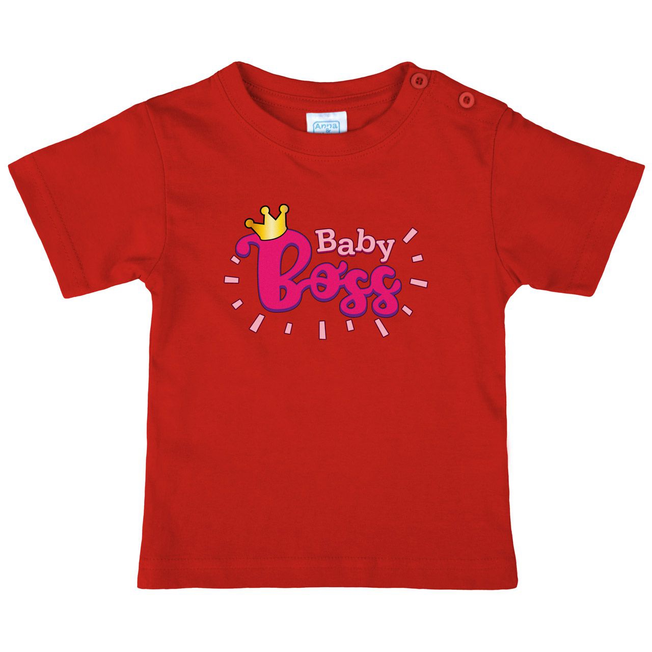 Baby Boss Pink Kinder T-Shirt rot 56 / 62