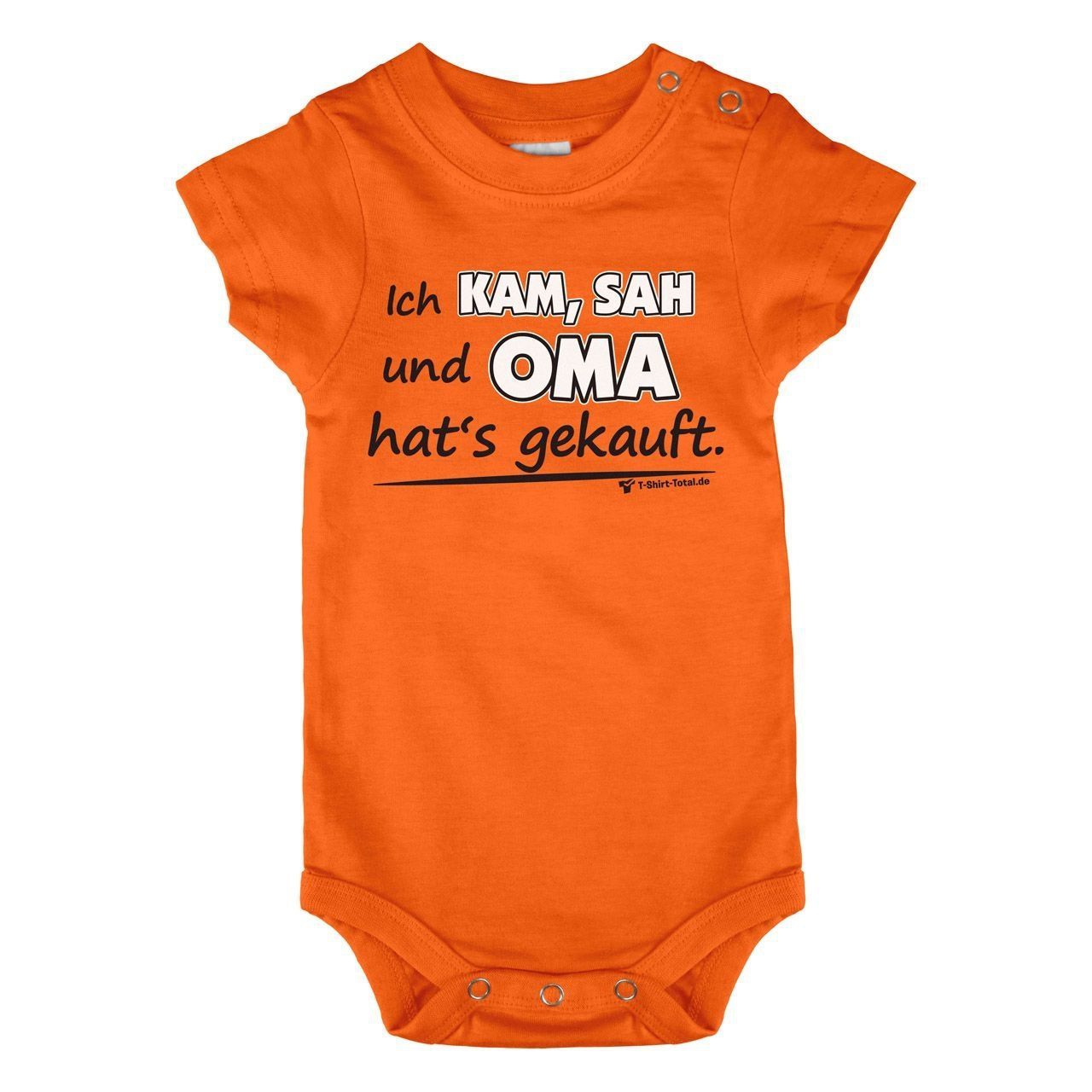 Oma hats gekauft Baby Body Kurzarm orange 56 / 62
