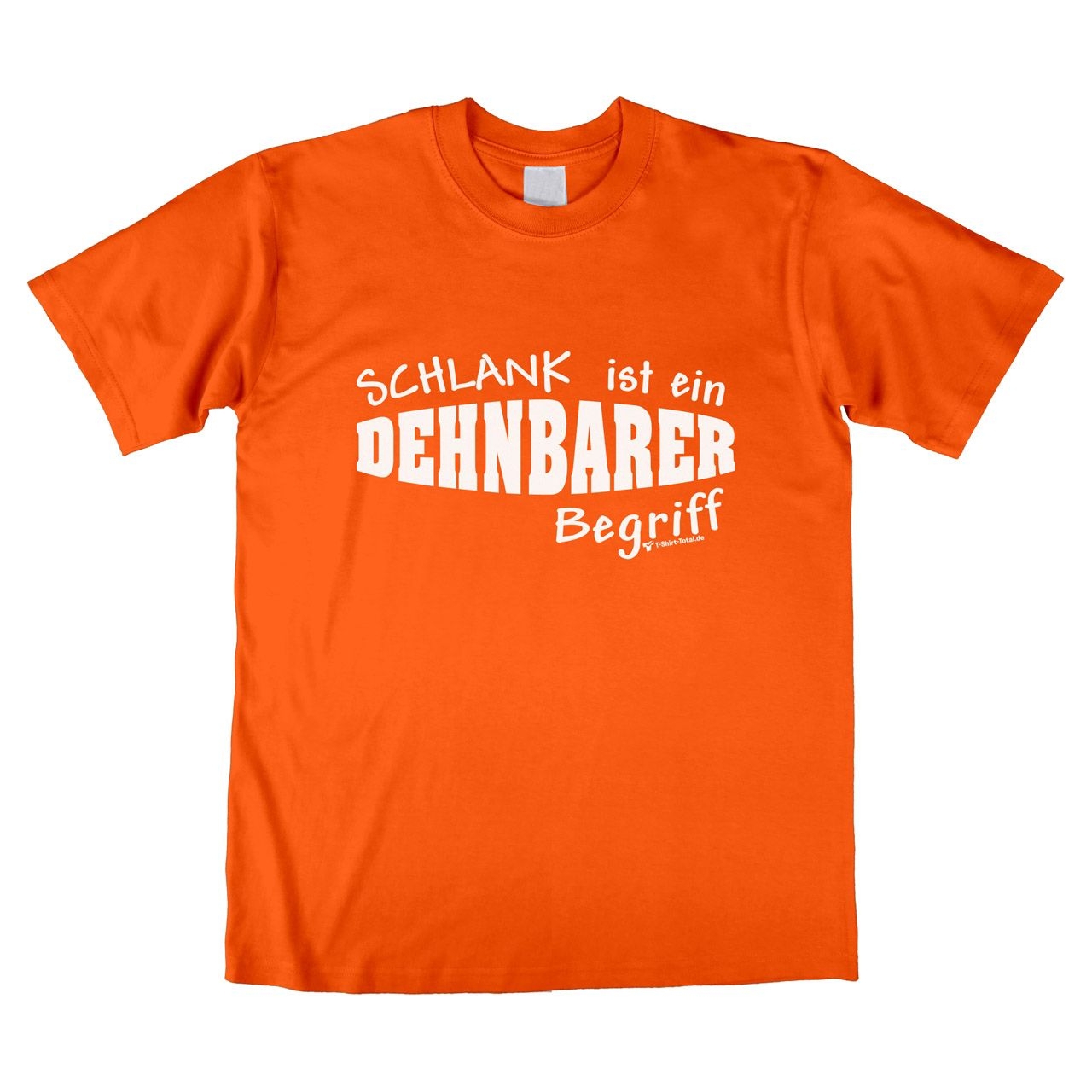 Dehnbar Unisex T-Shirt orange Extra Large