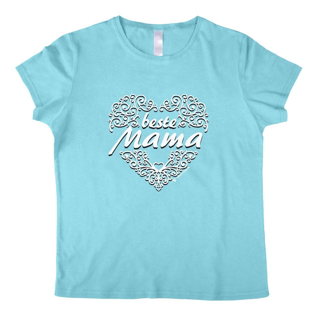 Beste Mama Woman T-Shirt hellblau Medium