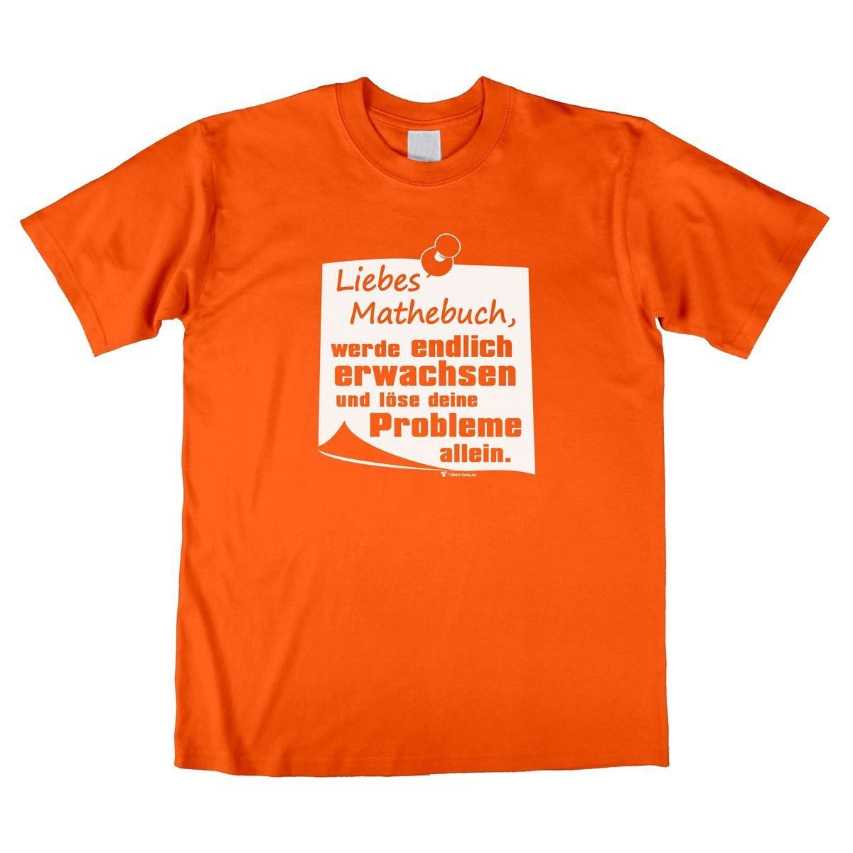 Liebes Mathebuch Unisex T-Shirt orange Medium