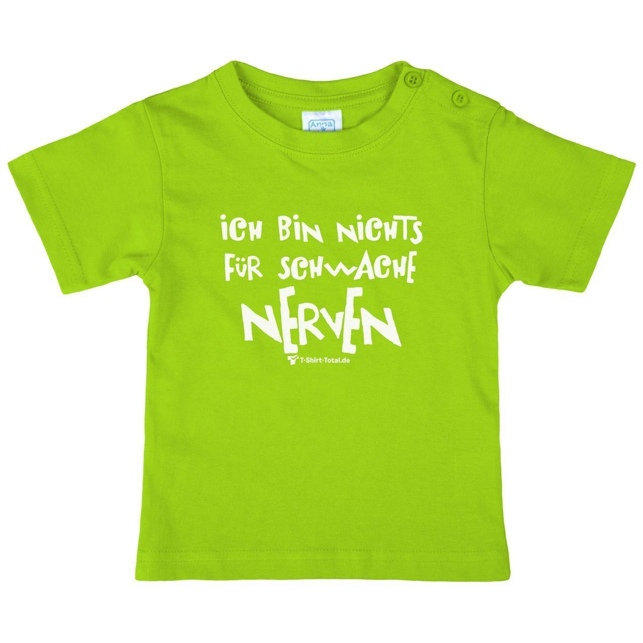 Schwache Nerven Kinder T-Shirt hellgrün 80 / 86