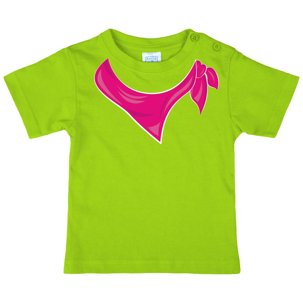 Halstuch pink Mädchen Kinder T-Shirt hellgrün 68 / 74