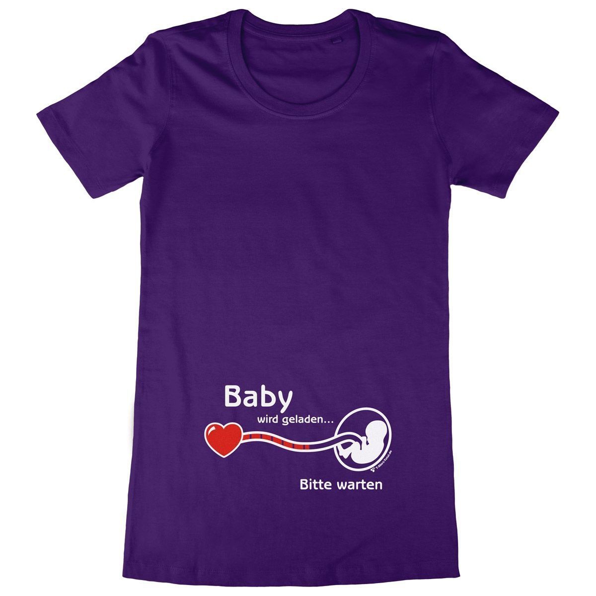 Baby geladen Woman Long Shirt lila Medium