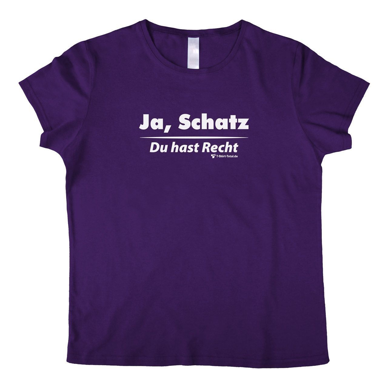 Ja Schatz Woman T-Shirt lila Small