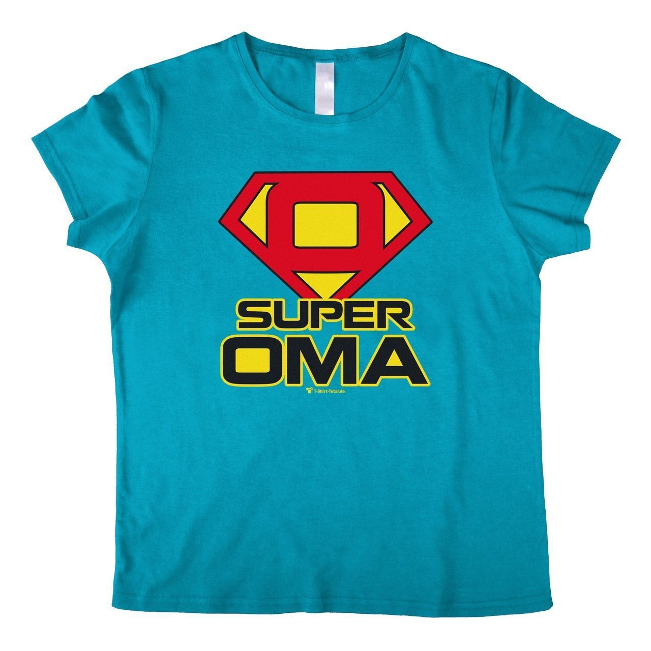 Super Oma Woman T-Shirt türkis Extra Large