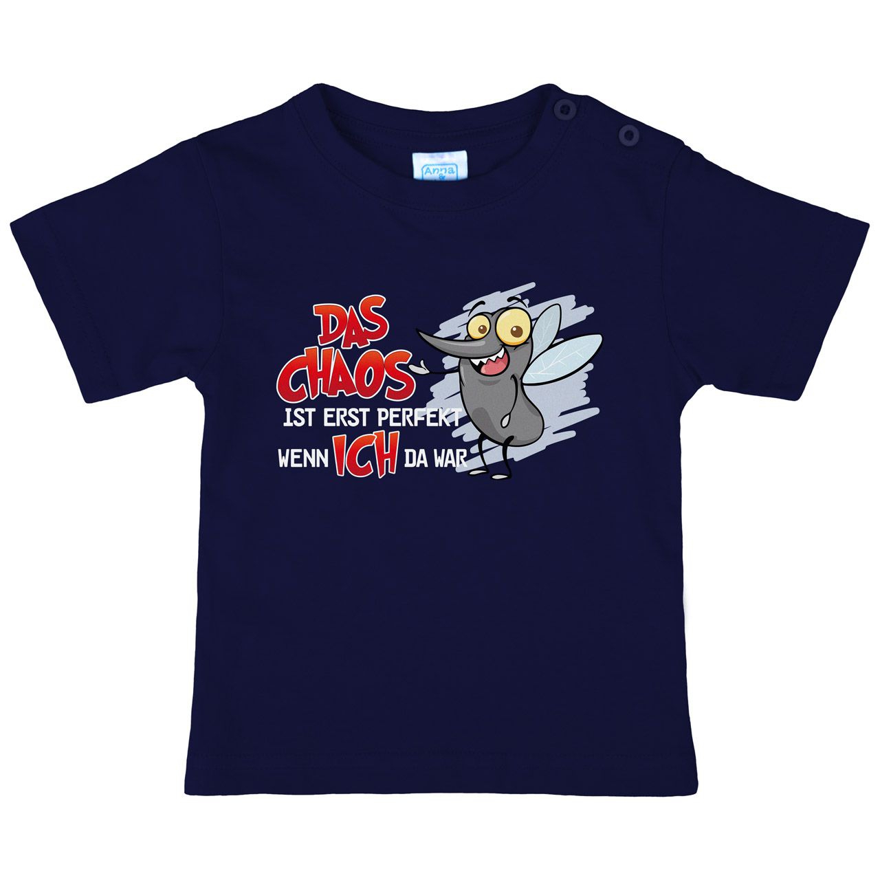 Das Chaos ist perfekt Kinder T-Shirt navy 80 / 86