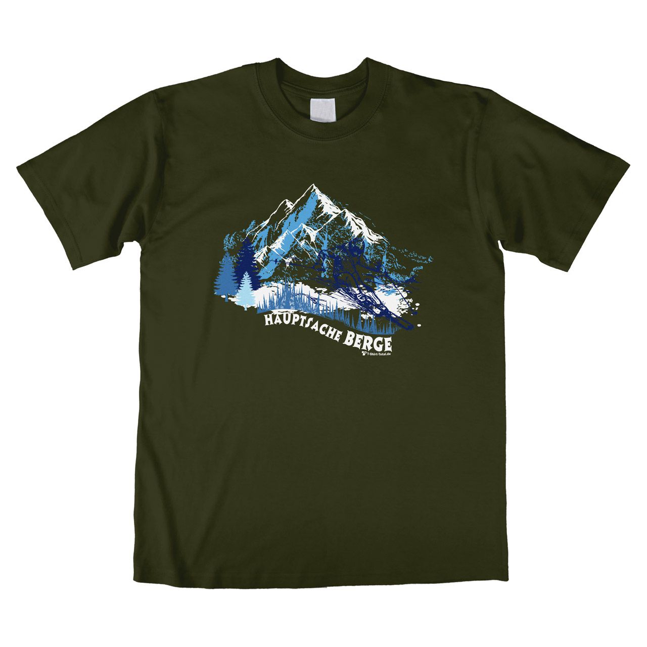Hauptsache Berge Unisex T-Shirt khaki Medium