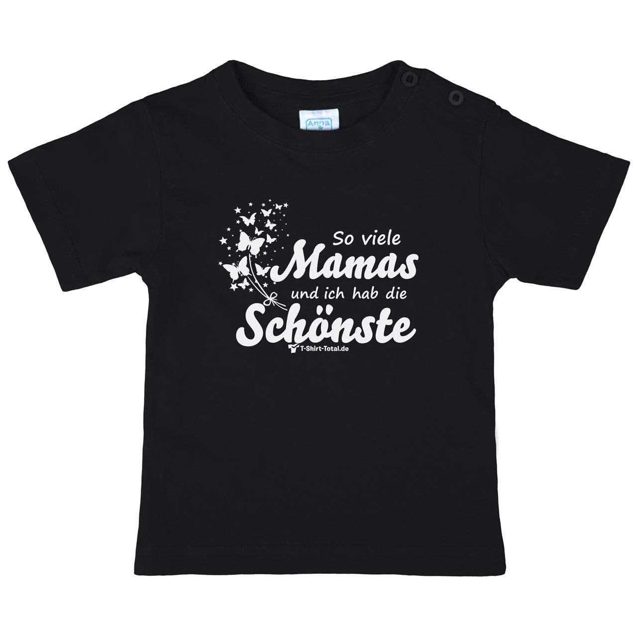 So viele Mamas Kinder T-Shirt schwarz 68 / 74