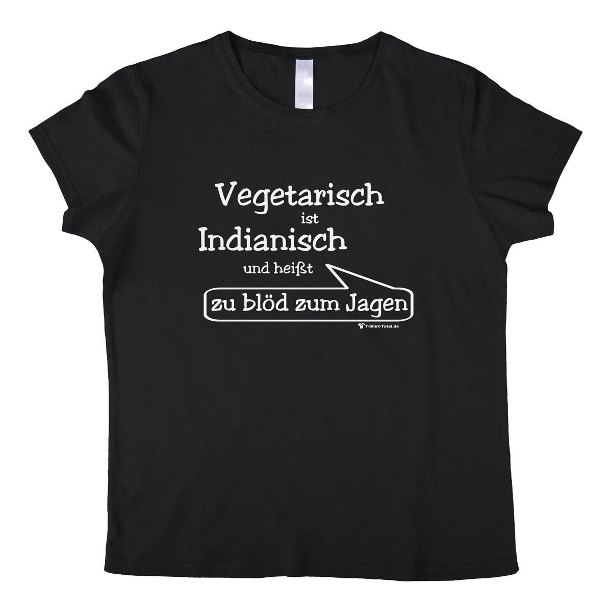 Vegetarisch Woman T-Shirt schwarz Extra Large