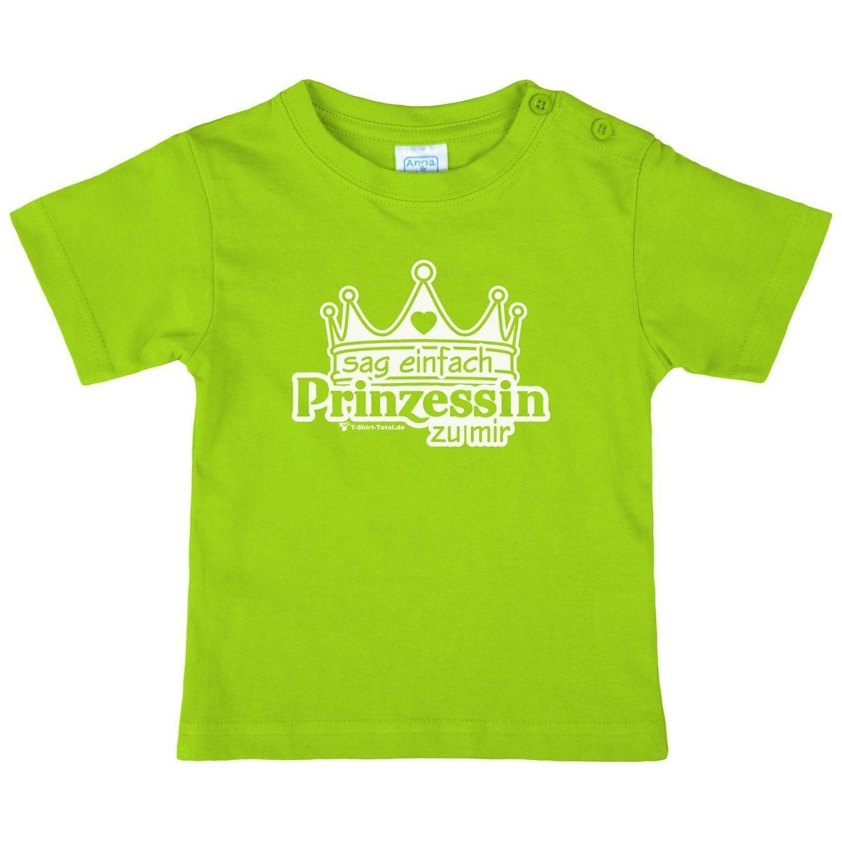 Einfach Prinzessin Kinder T-Shirt hellgrün 80 / 86