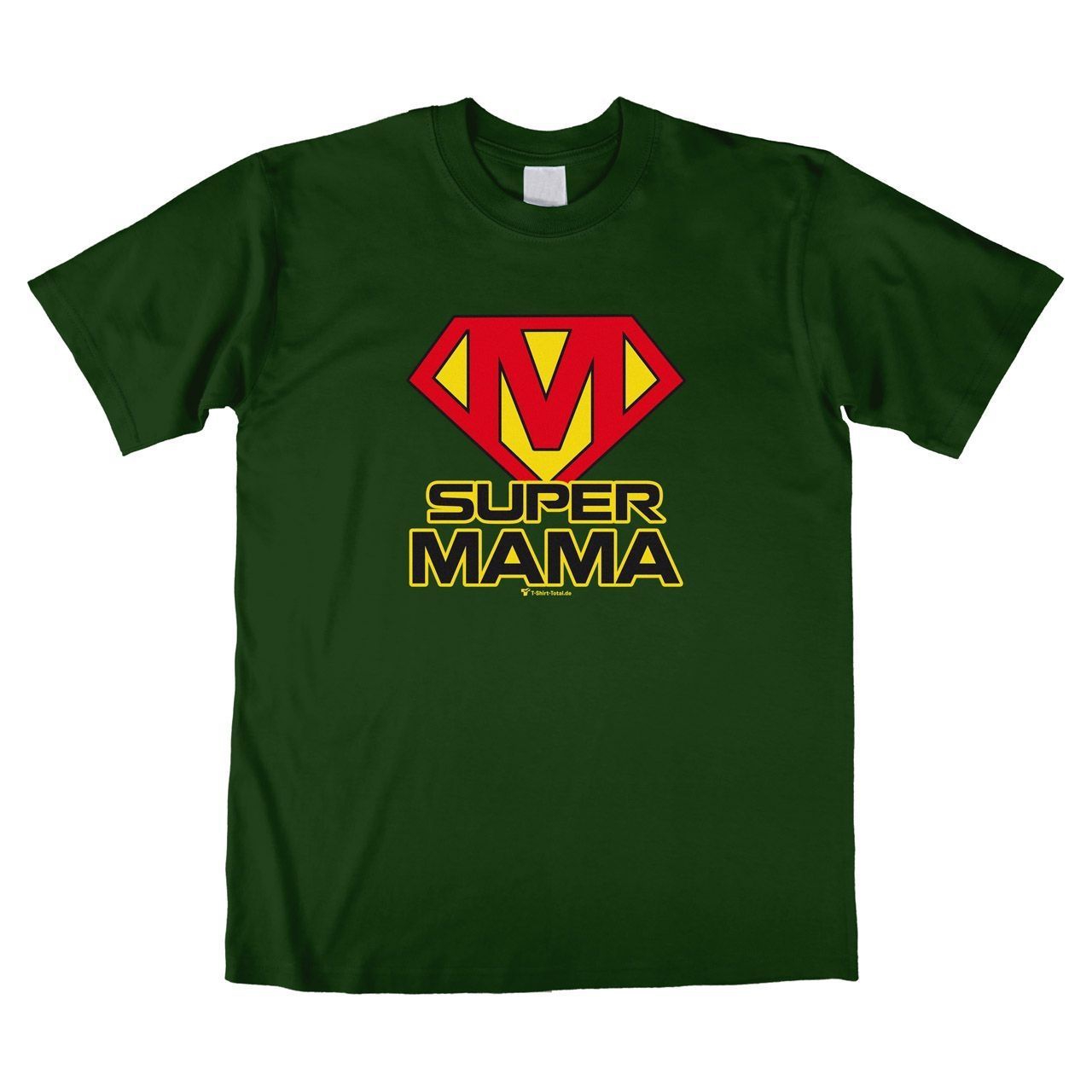 Super Mama Unisex T-Shirt dunkelgrün Small