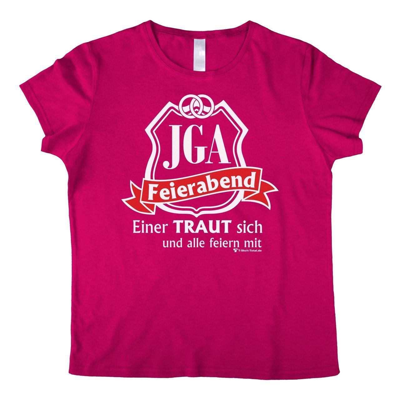 JGA Feierabend Woman T-Shirt pink Small