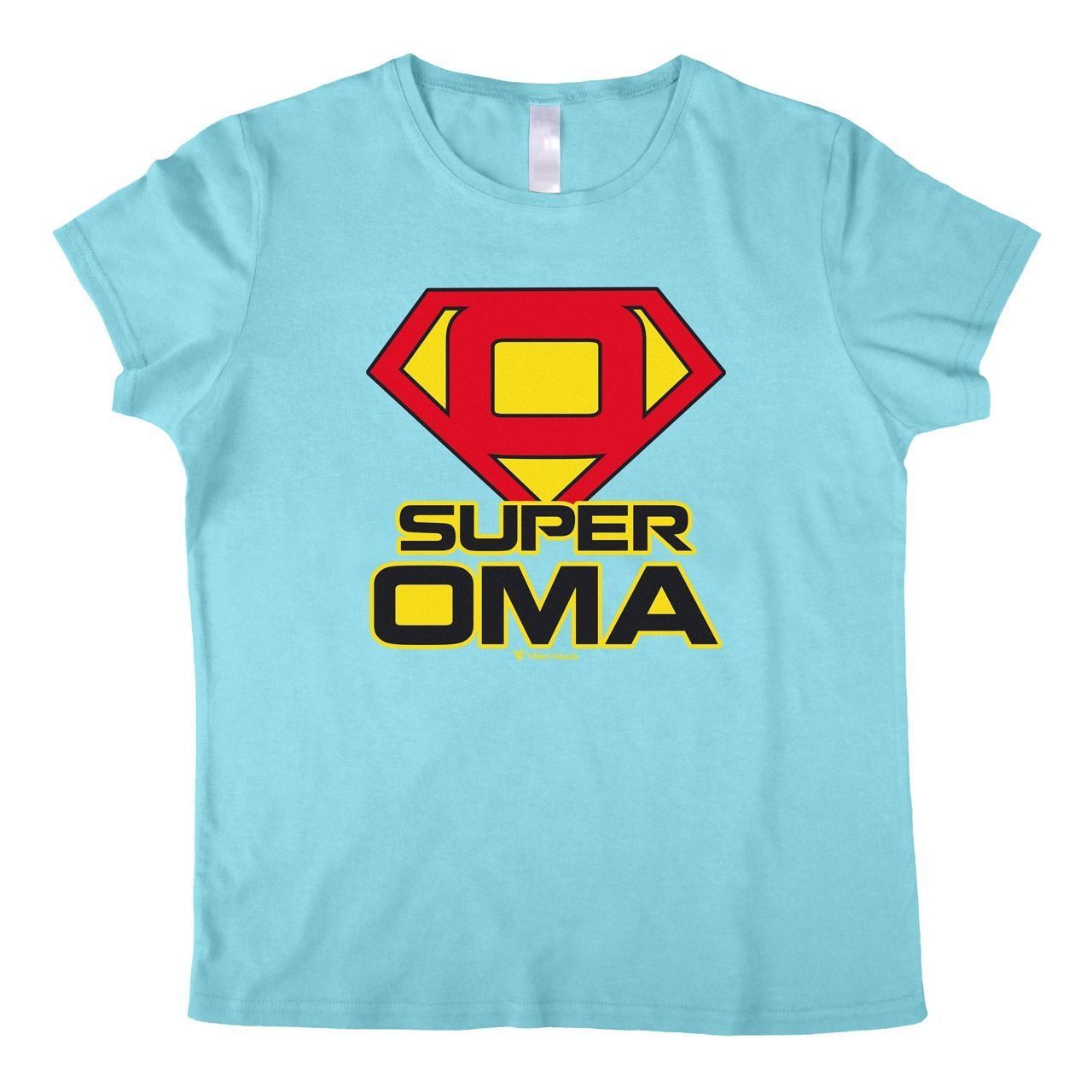 Super Oma Woman T-Shirt hellblau Extra Large