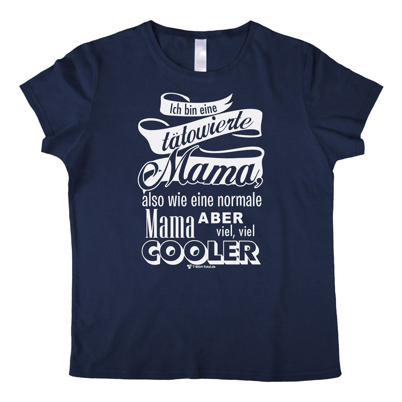 Tätowierte Mama Woman T-Shirt navy Small