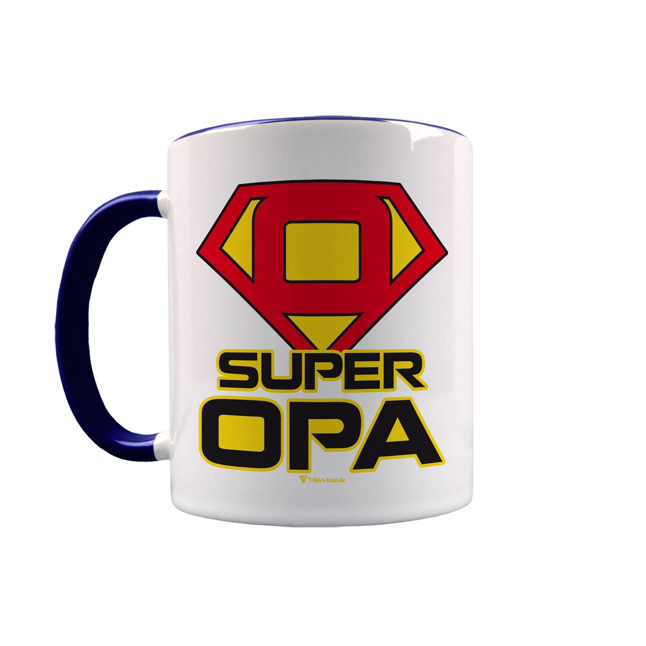 Super Opa Tasse navy / weiß