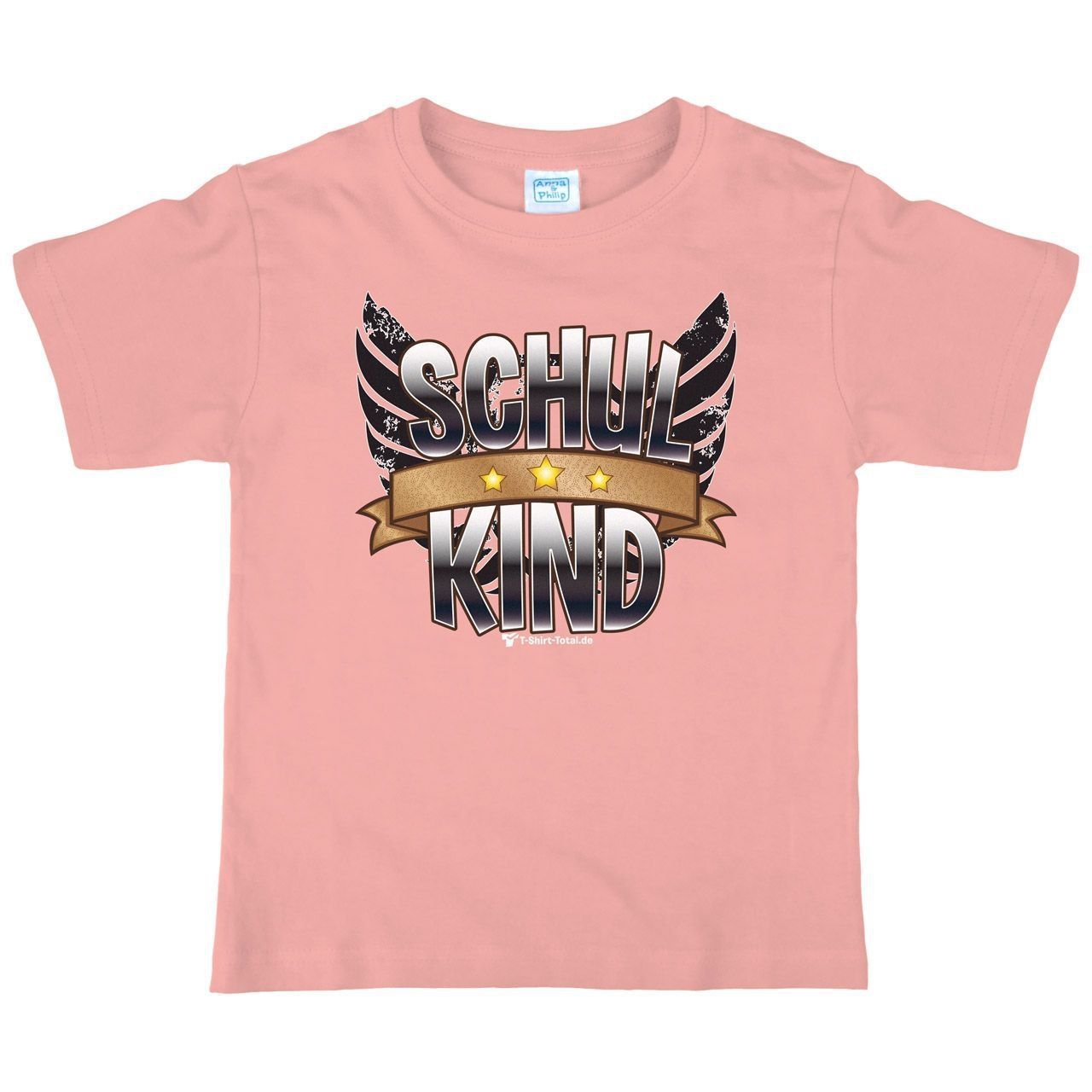 Schulkind Patch Kinder T-Shirt rosa 122 / 128