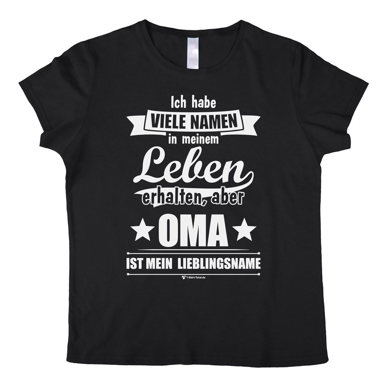 Lieblingsname Oma Woman T-Shirt schwarz Extra Large