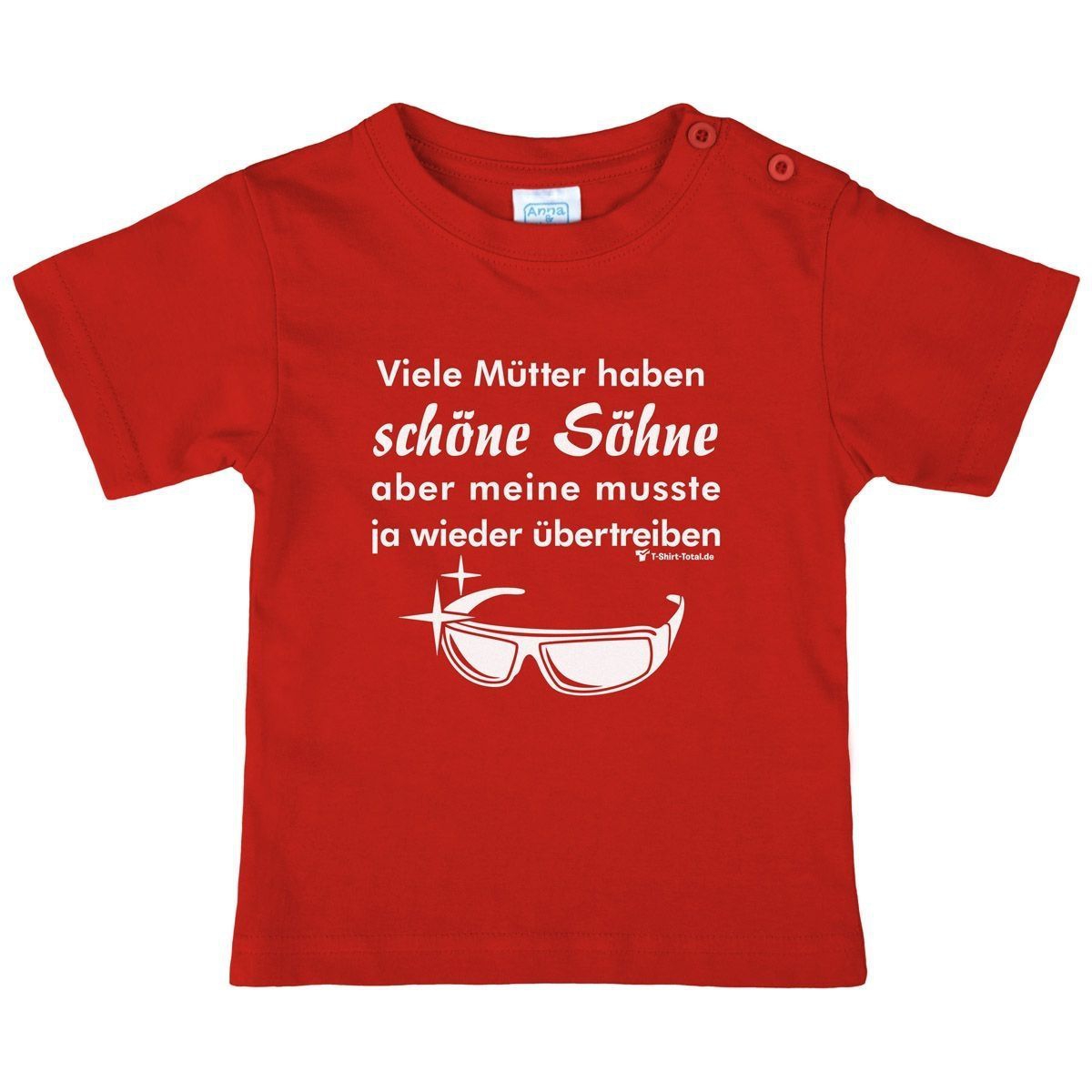 Schöne Söhne Kinder T-Shirt rot 110 / 116