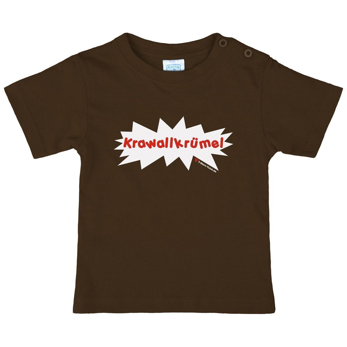 Krawallkrümel Kinder T-Shirt braun 134 / 140