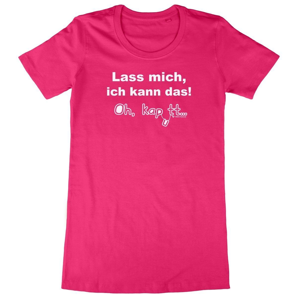 Oh kaputt Woman Long Shirt pink Extra Large