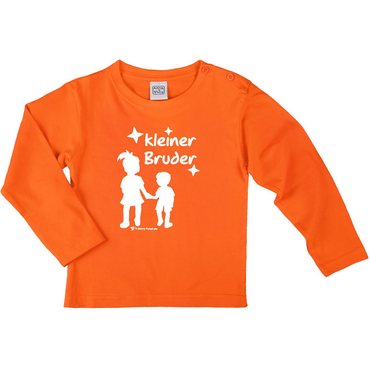 Kleiner Bruder MJ Kinder Langarm Shirt orange 56 / 62