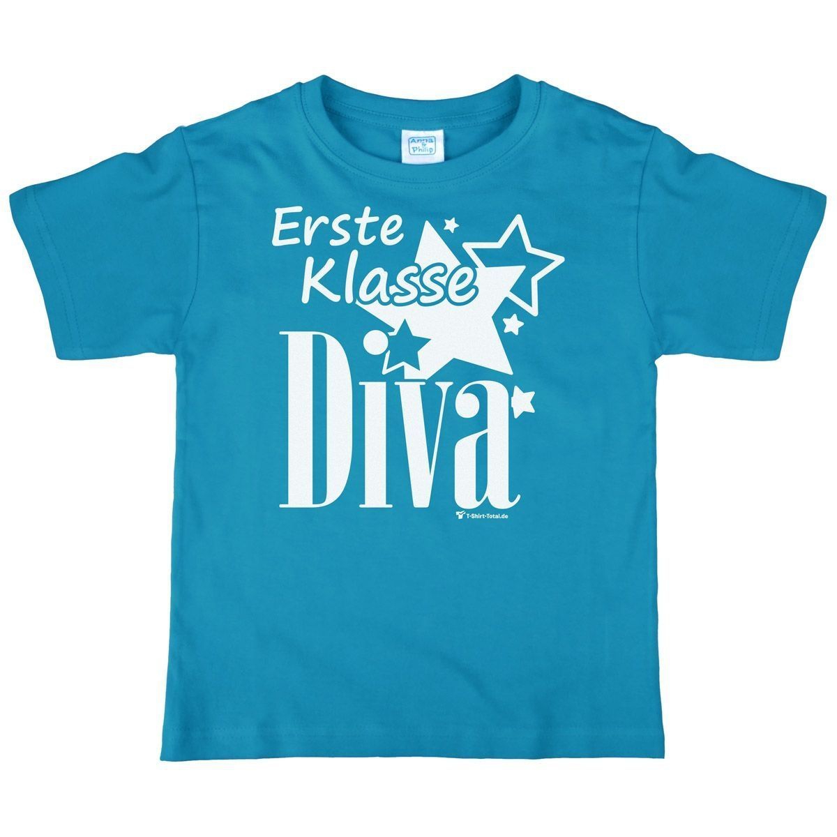 Erste Klasse Diva Kinder T-Shirt türkis 122 / 128
