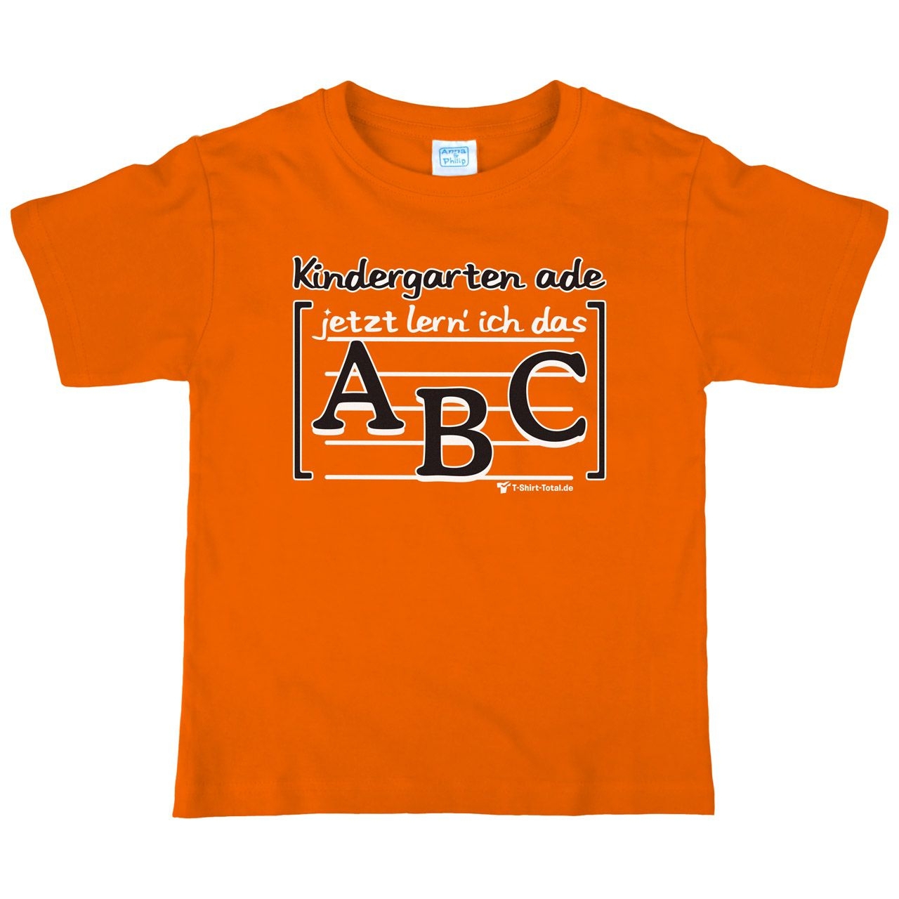 Kindergarten ade Kinder T-Shirt orange 110 / 116