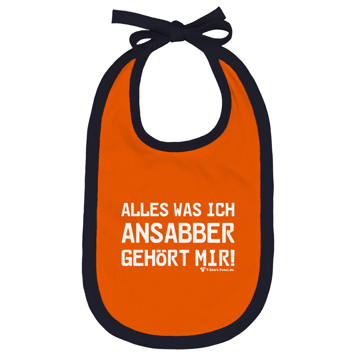Ansabbern Lätzchen orange / navy