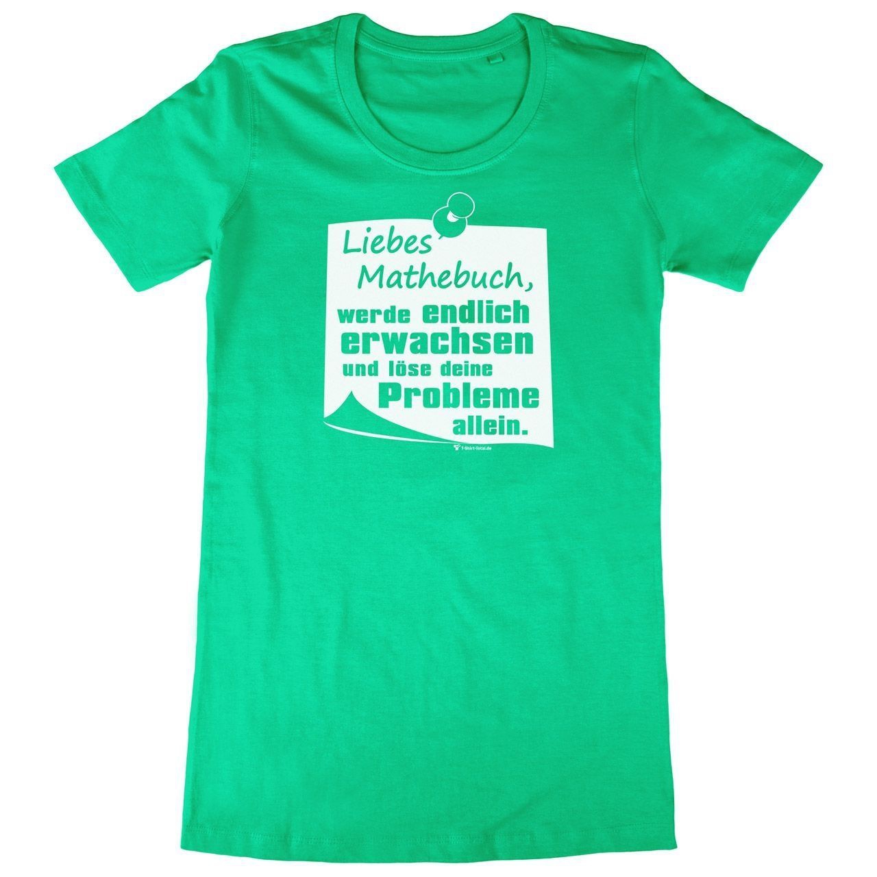 Liebes Mathebuch Woman Long Shirt grün Medium