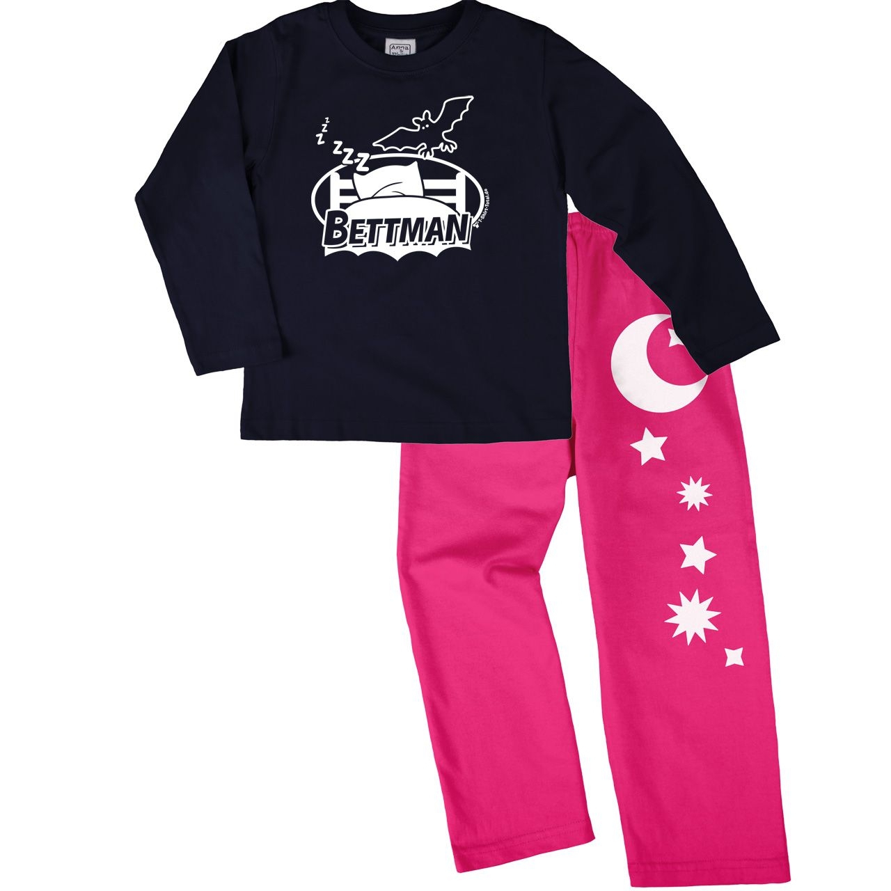 Bettman Pyjama Set navy / pink 122 / 128