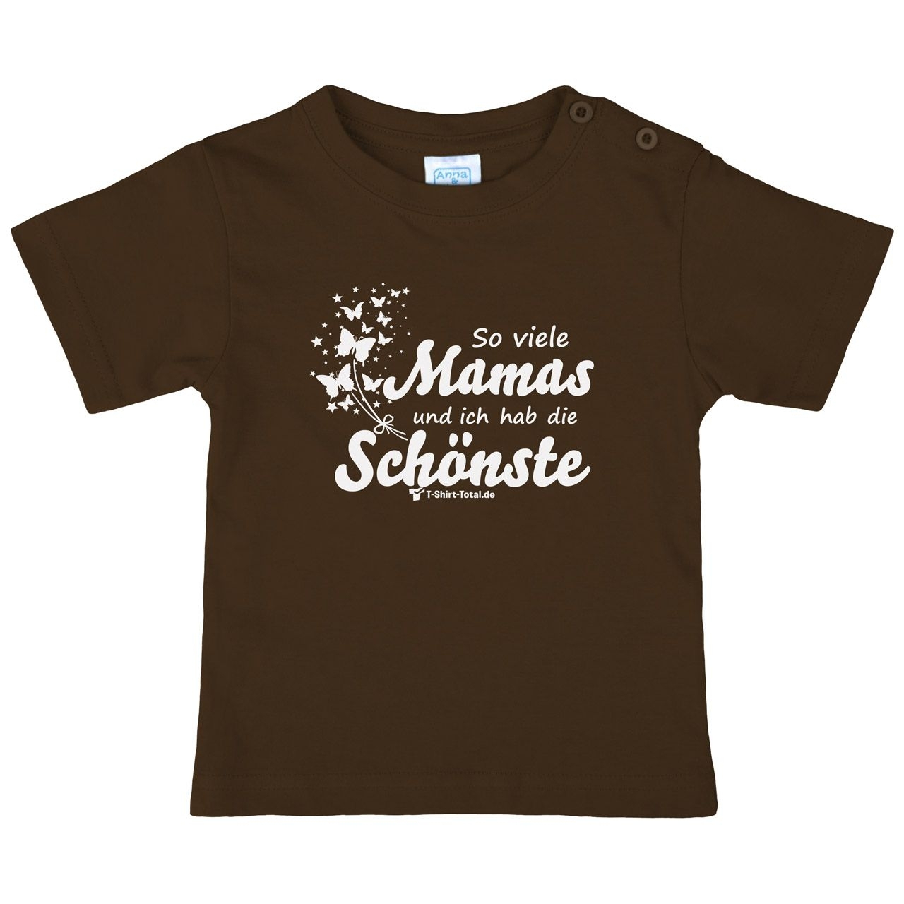 So viele Mamas Kinder T-Shirt braun 68 / 74