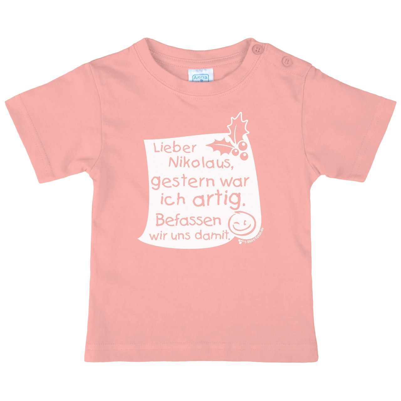 Lieber Nikolaus Kinder T-Shirt rosa 98