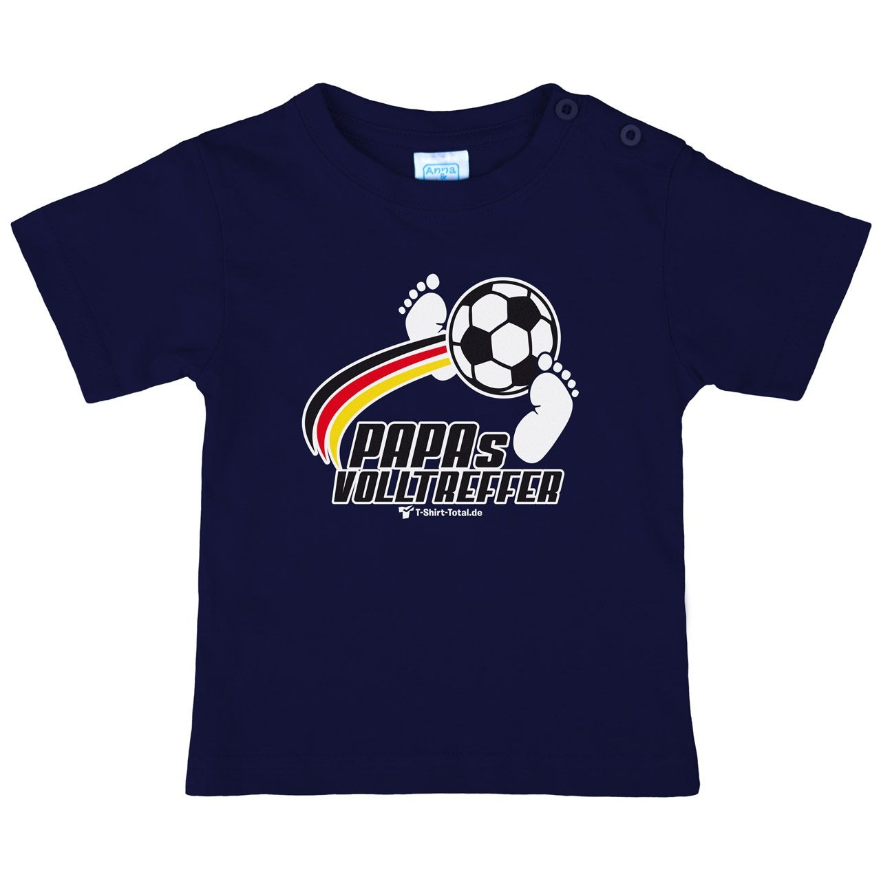 Papas Volltreffer Kinder T-Shirt navy 56 / 62
