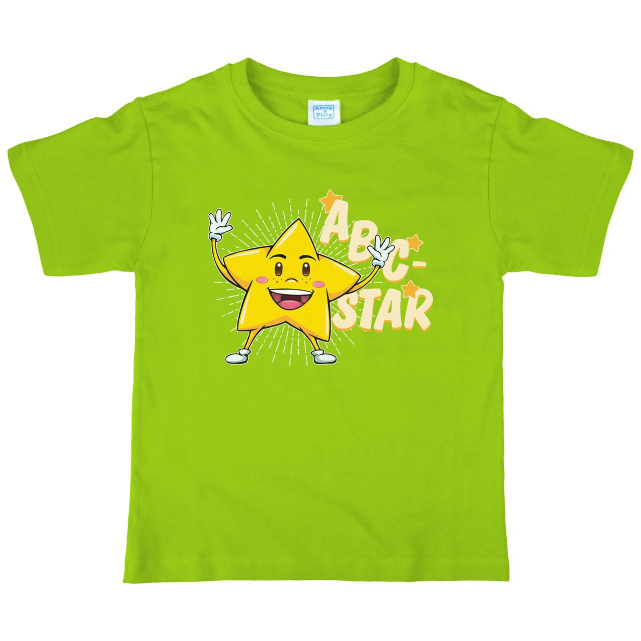 ABC Star Kinder T-Shirt hellgrün 122 / 128