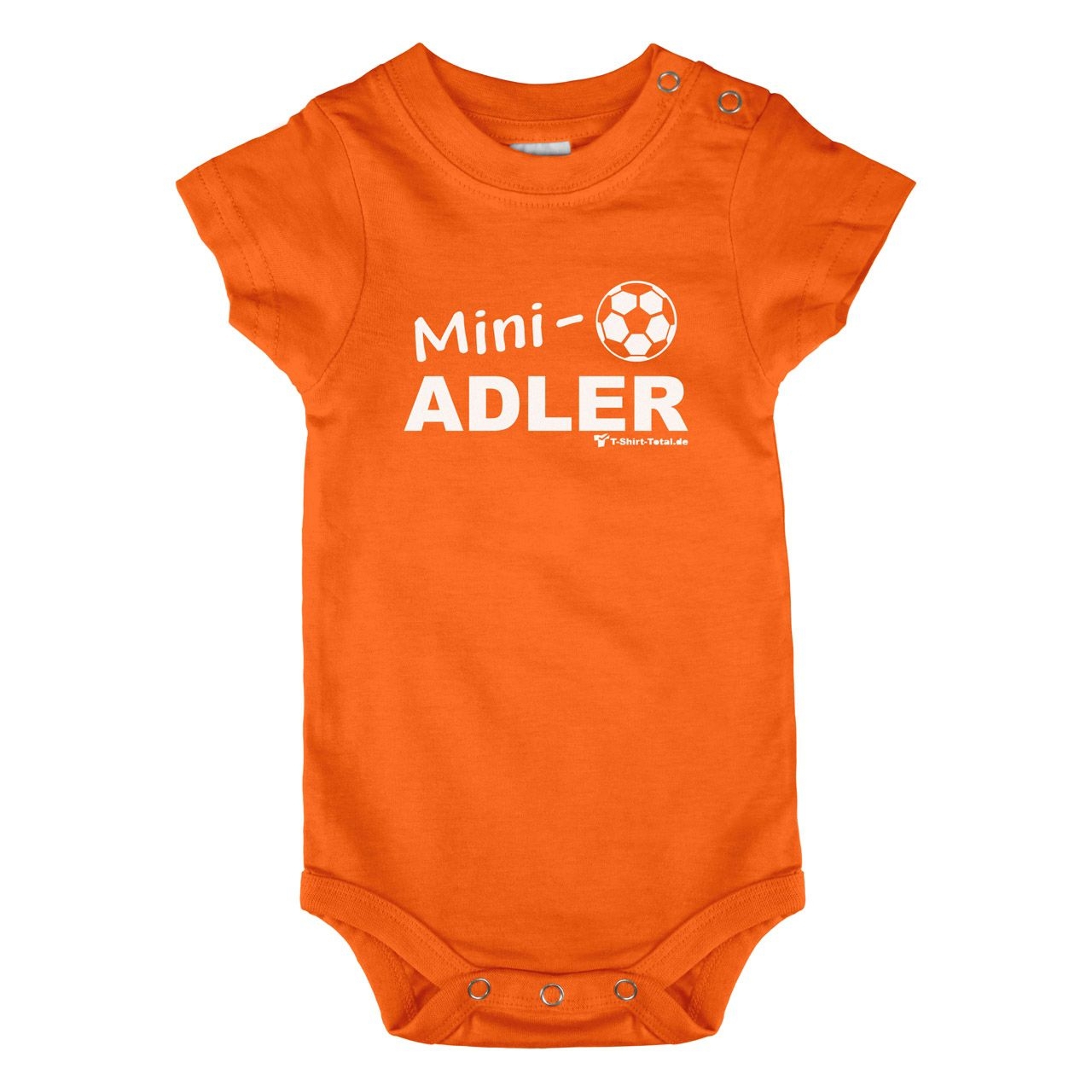 Mini Adler Baby Body Kurzarm orange 68 / 74
