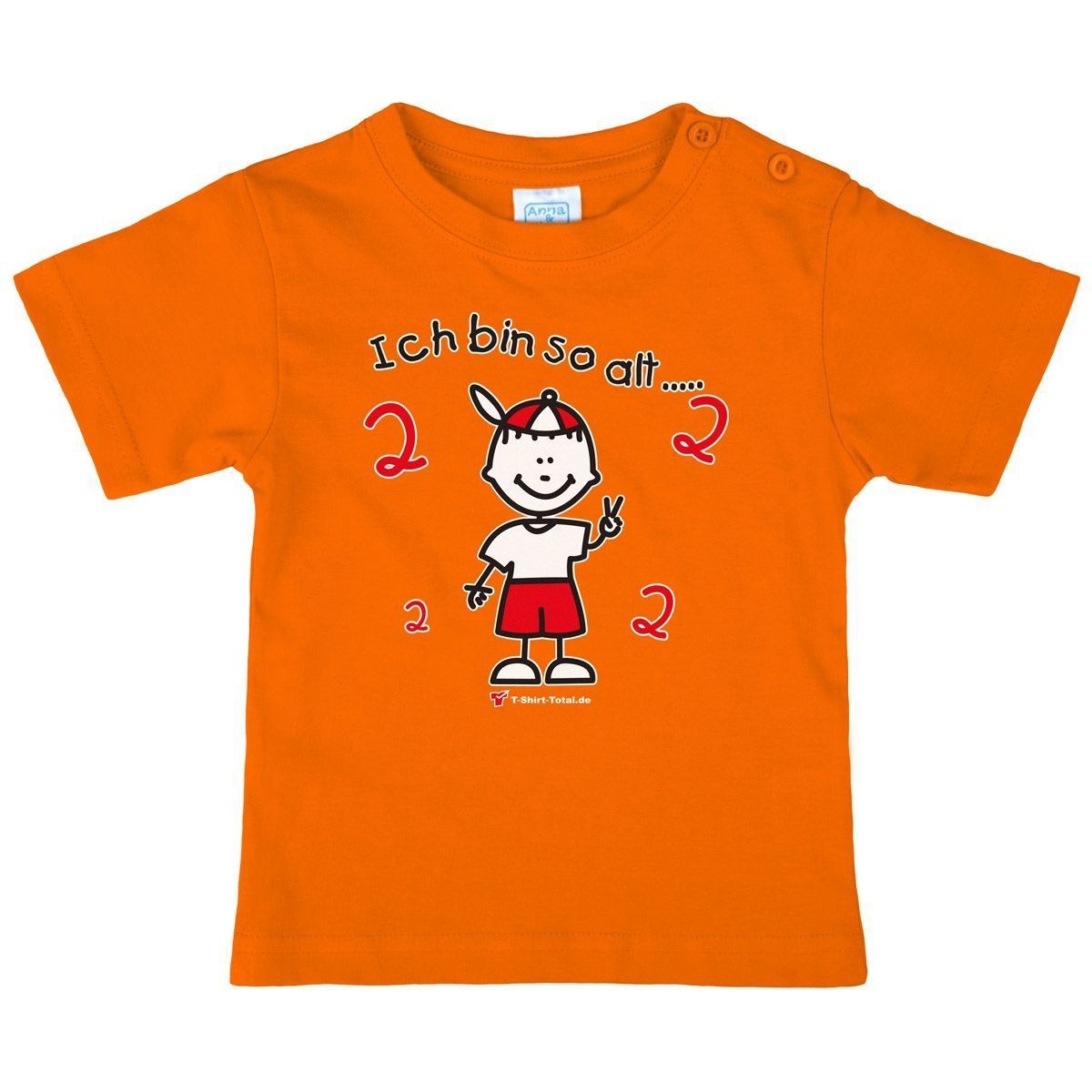 Jungs so alt 2 Kinder T-Shirt orange 92