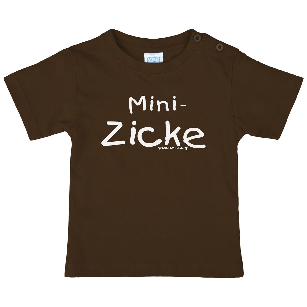 Mini Zicke Kinder T-Shirt braun 80 / 86