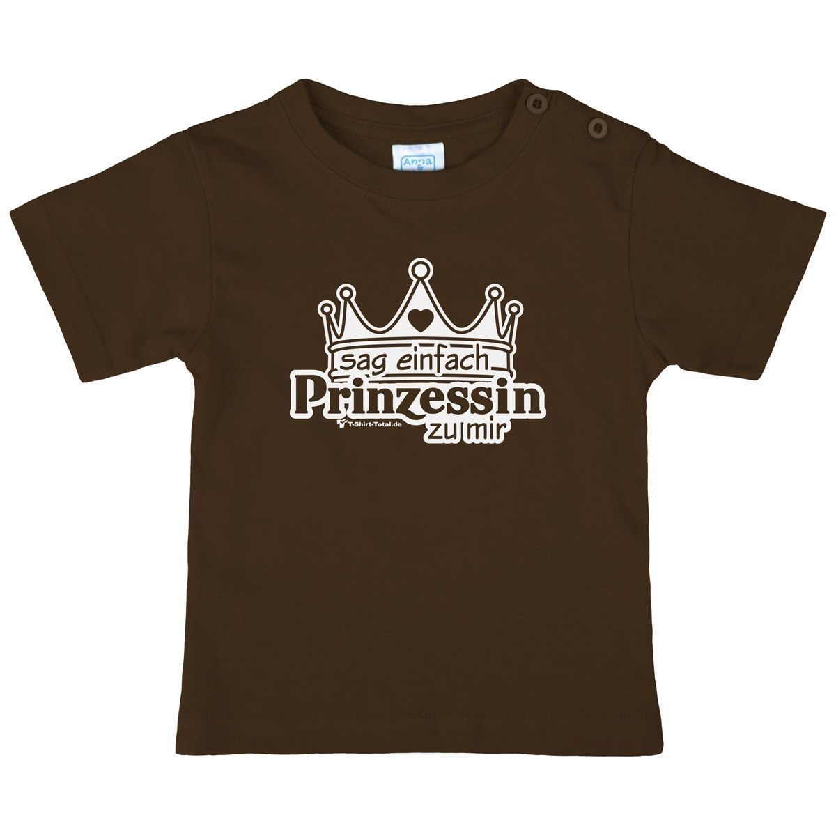 Einfach Prinzessin Kinder T-Shirt braun 80 / 86
