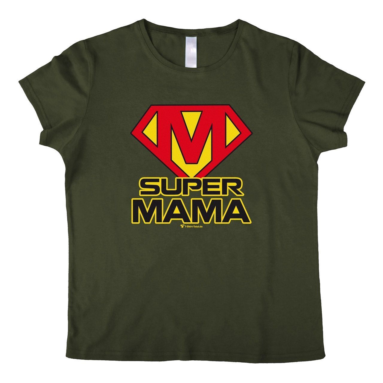 Super Mama Woman T-Shirt khaki 2-Extra Large