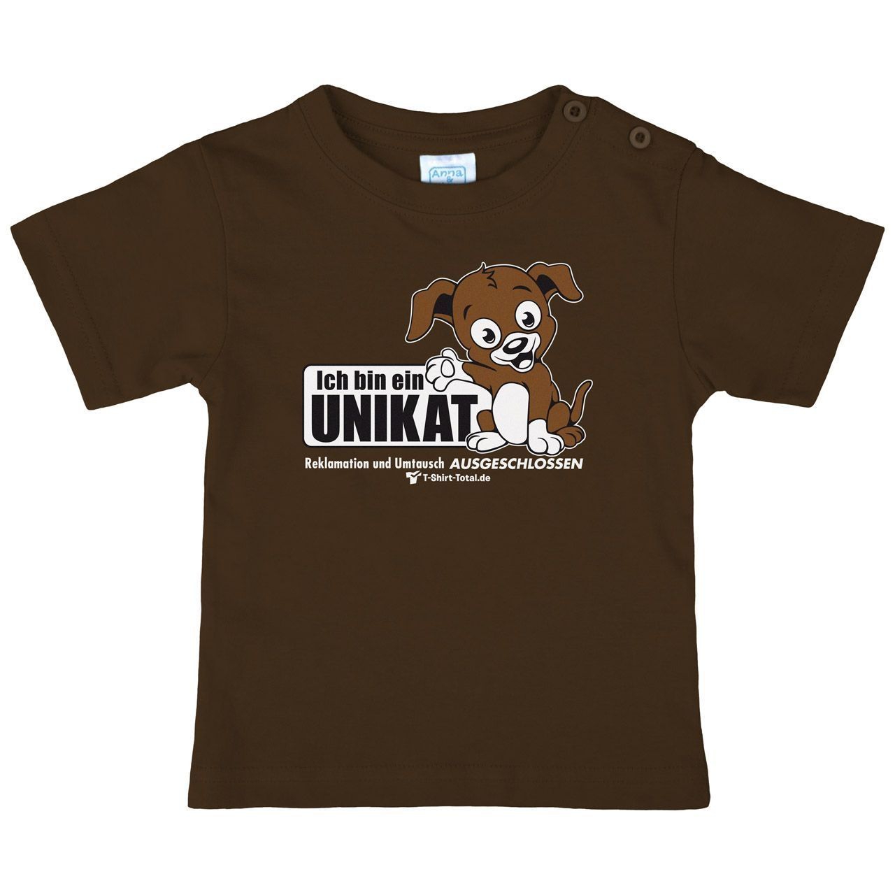 Unikat Kinder T-Shirt braun 98